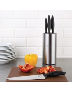 Ensemble bloc et couteaux Nisbets Essentials - 5 couteaux inox 2