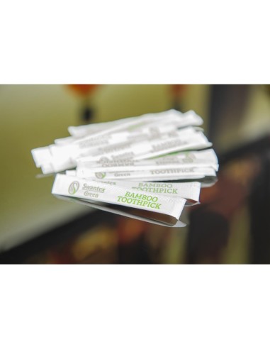 Cure-dents en bambou biodégradables Swantex - lot de 1000