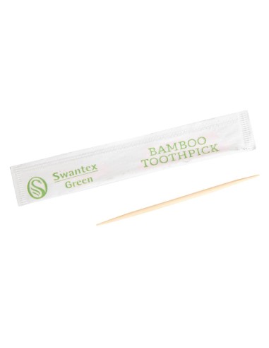 Cure-dents en bambou biodégradables Swantex - lot de 1000