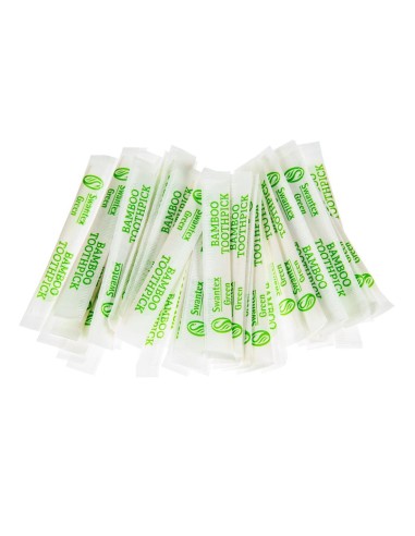 Cure-dents en bambou biodégradables Swantex - lot de 1000