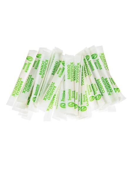 Cure-dents en bambou biodégradables Swantex - lot de 1000