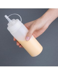 Distributeurs de sauce transparents Nisbets Essentials 340ml - lot de 6 2