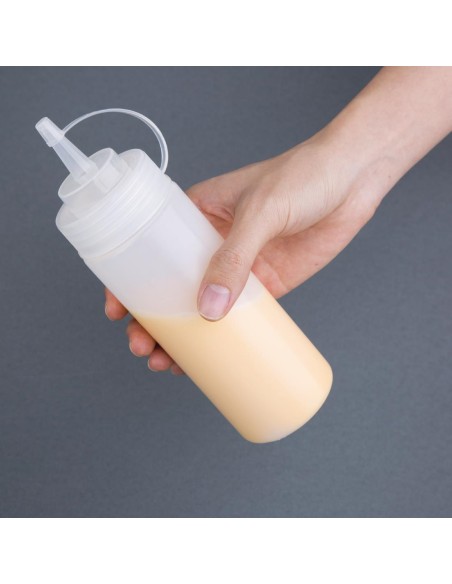 Distributeurs de sauce transparents Nisbets Essentials 340ml - lot de 6