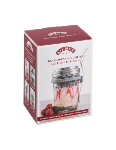 Ensemble petit déjeuner Kilner - Lot de 6 bocaux