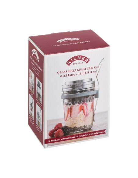 Ensemble petit déjeuner Kilner - Lot de 6 bocaux