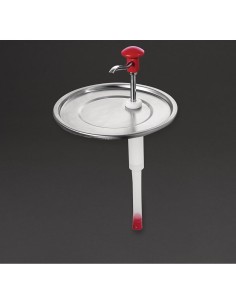 Distributeur de sauce à pompe Schneider 10L - Polypropylène 2