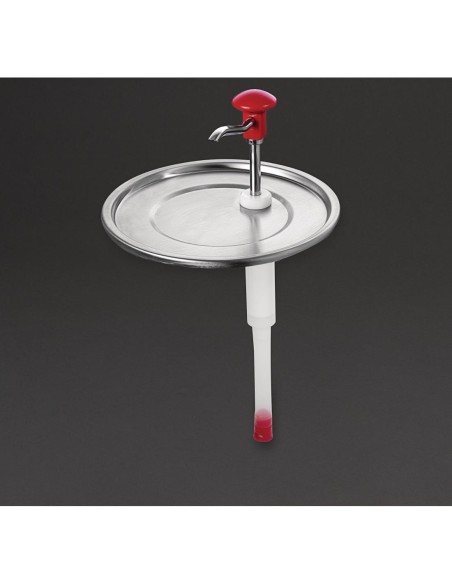 Distributeur de sauce à pompe Schneider 10L - Polypropylène