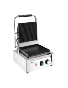 Gril de contact Nisbets Essentials 1,8kW - Plaque rainurée 2