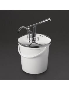 Distributeur de sauce à levier Schneider 10L - blanc