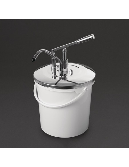 Distributeur de sauce à levier Schneider 10L - blanc