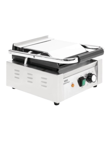 Gril de contact Nisbets Essentials 1,8kW - Plaque rainurée