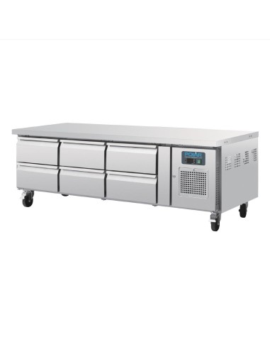 Soubassement réfrigéré GN 1/1 Polar 6 tiroirs - 317 L