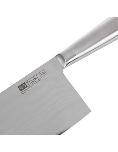 Couperet japonais Series 8 Vogue Tsuki 182mm - acier Damas