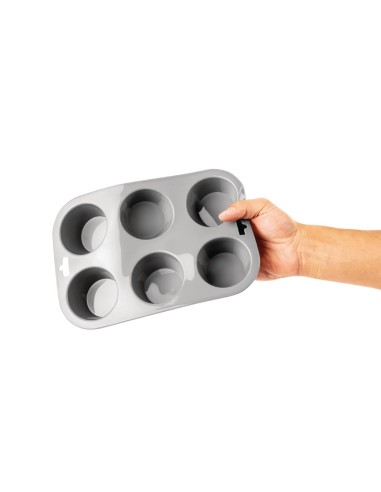 Plaque flexible silicone 6 muffins Vogue