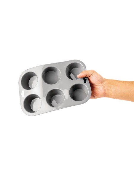 Plaque flexible silicone 6 muffins Vogue