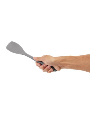 Spatule cuillère gris en silicone Vogue - Haute résistance chaleur