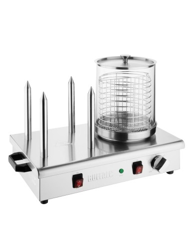 Chauffe-saucisses Buffalo 4 plots - 650W, inox