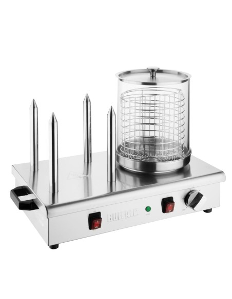 Chauffe-saucisses Buffalo 4 plots - 650W, inox