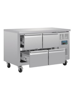 Table réfrigérée GN 1/1 ventilée 4 tiroirs Polar Série U 2