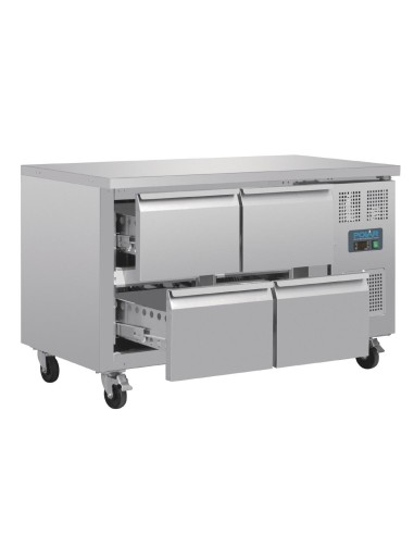 Table réfrigérée GN 1/1 ventilée 4 tiroirs Polar Série U