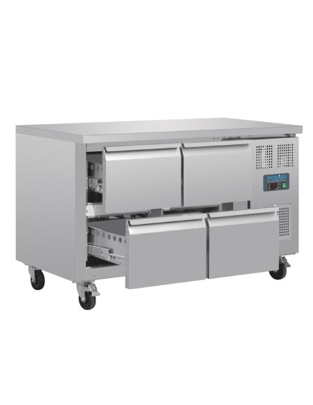 Table réfrigérée GN 1/1 ventilée 4 tiroirs Polar Série U
