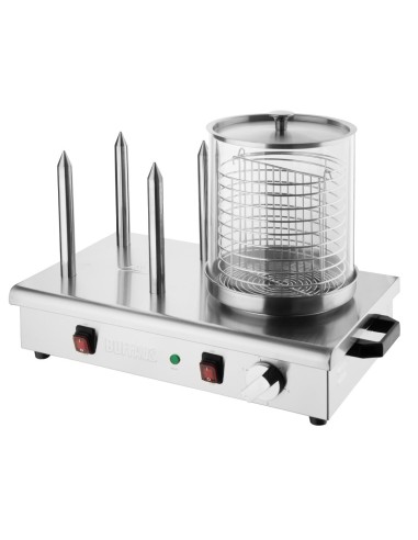 Chauffe-saucisses Buffalo 4 plots - 650W, inox