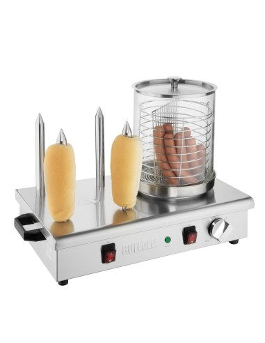 Chauffe-saucisses Buffalo 4 plots - 650W, inox