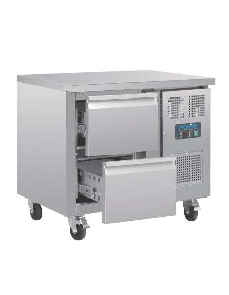 Table réfrigérée GN 1/1 Polar Série U - 124 L inox