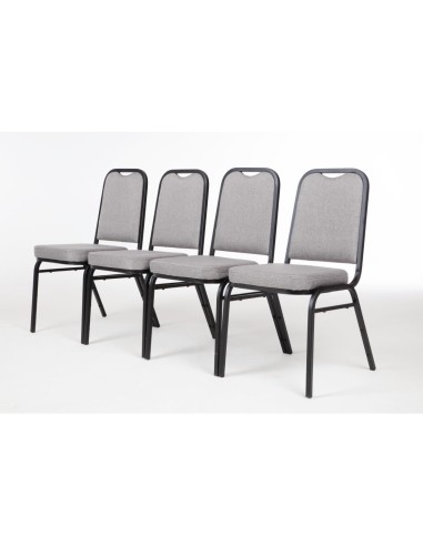 Chaise de banquet gris Bolero lot de 4 - intérieur