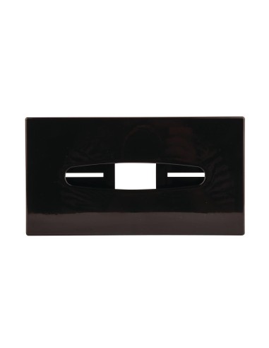 Boîte à mouchoirs rectangulaire noire Bolero
