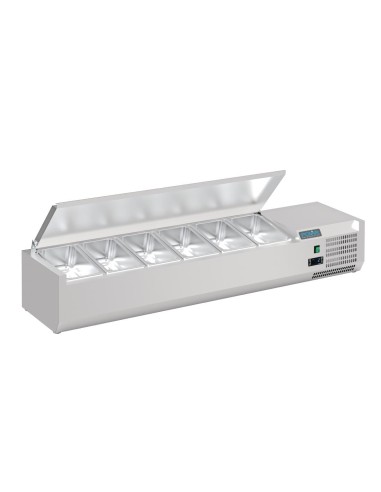 Saladette Polar Série G 6x GN 1/4 - inox, contrôle numérique