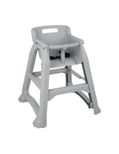 Chaise haute empilable gris Bolero - 490mm - CHR