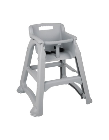 Chaise haute empilable gris Bolero - 490mm - CHR