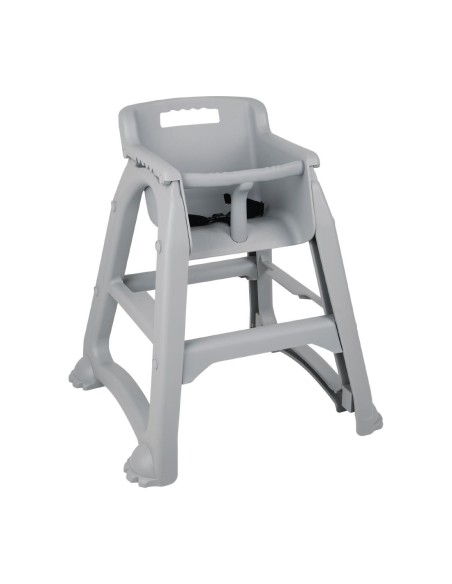 Chaise haute empilable gris Bolero - 490mm - CHR