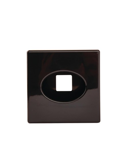 Boîte à mouchoirs carrée noire Bolero