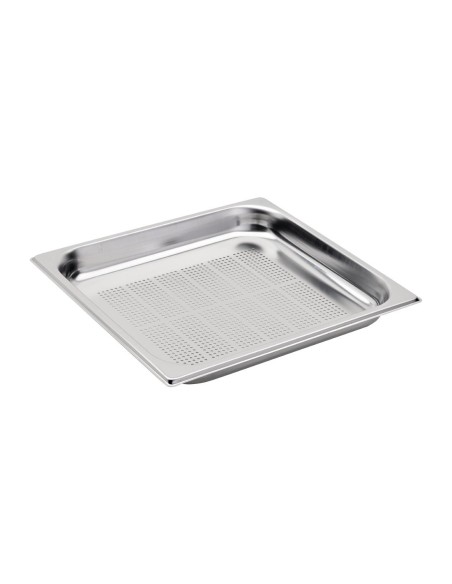 Bac inox perforé GN 2/3 Gastro M 65 mm - 5,5 L