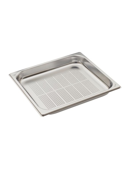 Bac inox perforé GN 2/3 Gastro M 40mm - 3,5L