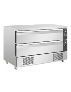 Soubassement double réfrigération Polar 2 tiroirs 6x GN 1/1 - 265 L