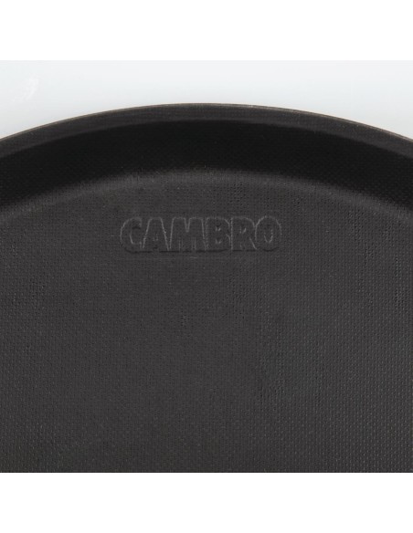 Plateau rond antidérapant Treadlite Cambro 35,5 cm - noir