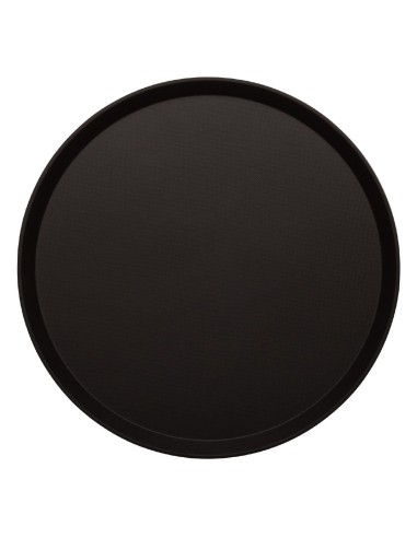 Plateau rond antidérapant Treadlite Cambro 40,5 cm noir