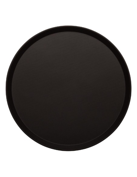 Plateau rond antidérapant Treadlite Cambro 40,5 cm noir
