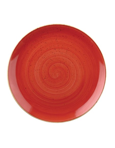 Assiettes Churchill Stonecast Berry Red 260 mm - Lot de 12