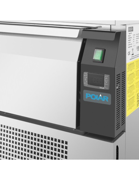 Soubassement double réfrigération Polar 2 tiroirs 6x GN 1/1 - 265 L