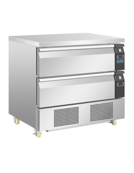 Soubassement double réfrigération Polar 2 tiroirs 4x GN 1/1