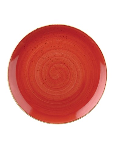 Assiettes Churchill Stonecast Berry Red 217mm - Lot de 12