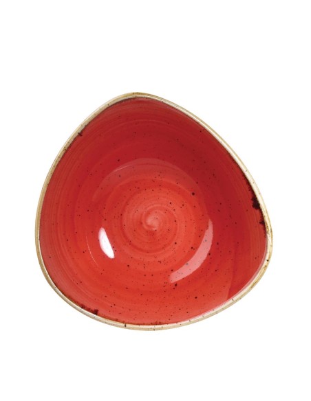 Bols triangulaires Churchill Stonecast Berry Red 235 mm - Lot de 12