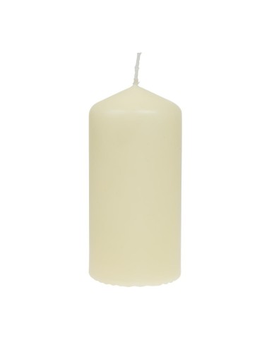 Bougies hautes cylindriques ivoire Bolsius 120mm - lot de 12