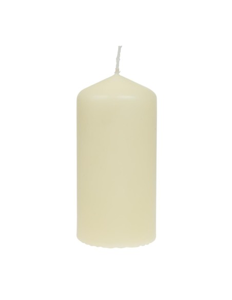 Bougies hautes cylindriques ivoire Bolsius 120mm - lot de 12