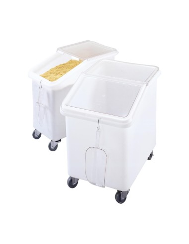 Bac mobile à ingrédients Cambro 140L - blanc