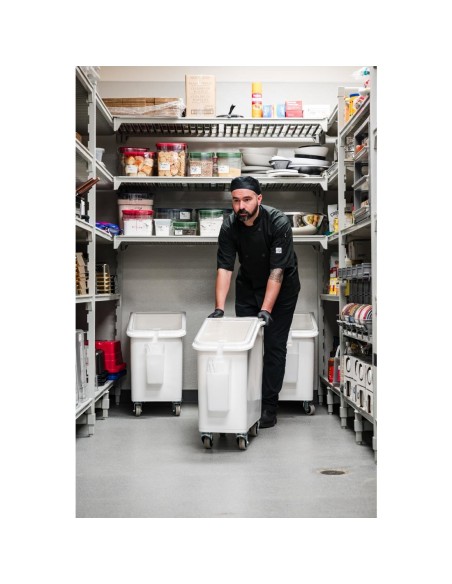 Bac à ingrédients mobile Cambro 81L - blanc